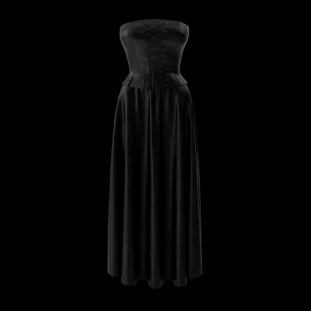 Corset With Black Skirt - Image 1